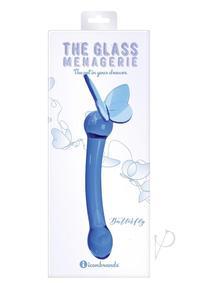 GLASS MENAGE BUTTERFLY GSPOT DK BLUE